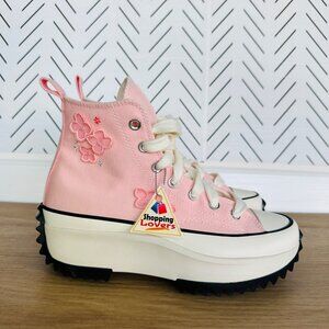 ❤️Converse Run Star Hike Hi 3D Flowers Sz 9.5 Men's Shoes Sneakers Pink A09801C
